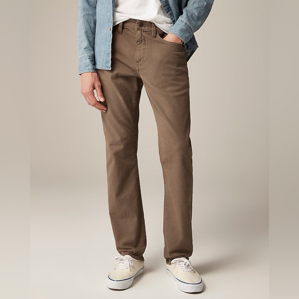 JCrew 484 Slim-fit garment-dyed five-pocket pant
